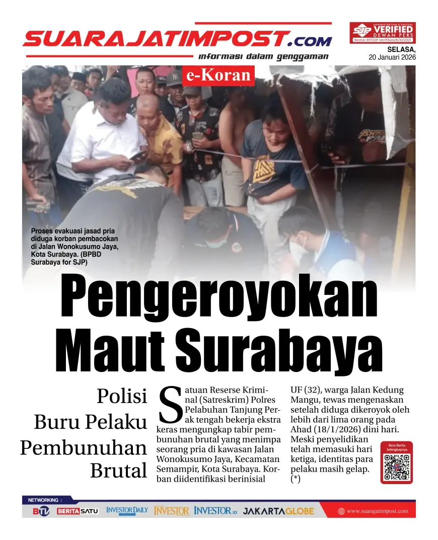 e-Koran, Edisi Selasa, 20 Januari 2026