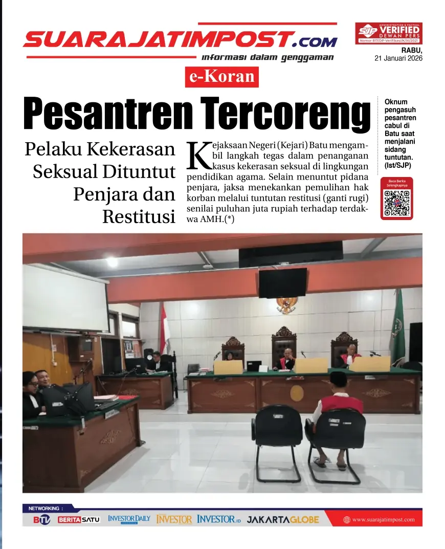 e-Koran, Edisi Rabu, 21 Januari 2026