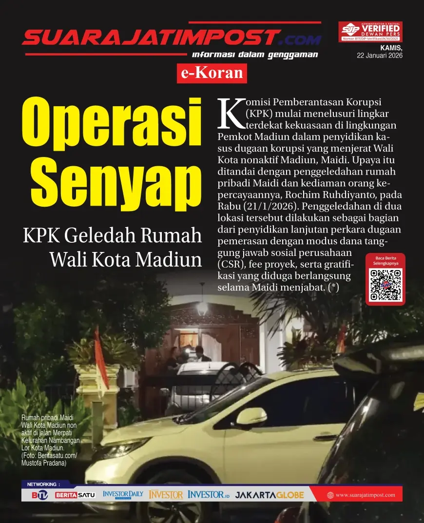 e-Koran, Edisi Kamis, 22 Januari 2026