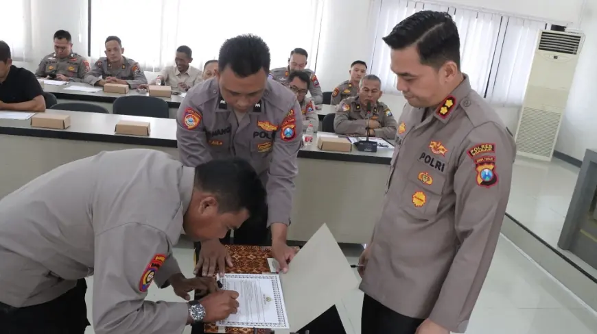 Polres Nganjuk Sosialisasikan DIPA TA 2026, Pejabat Pengelola Anggaran Teken Pakta Integritas