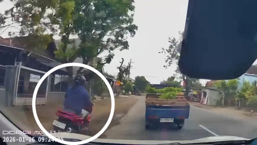 Viral, Aksi Kejar-kejaran Jambret di Tulungagung Terekam Kamera