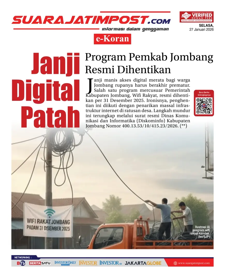 e-Koran, Edisi Selasa, 27 Januari 2026