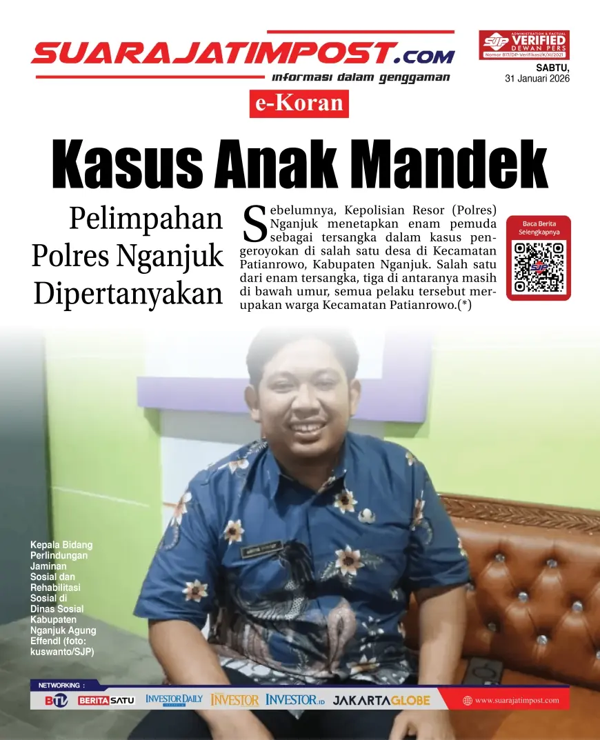 e-Koran, Edisi Sabtu, 31 Januari 2026