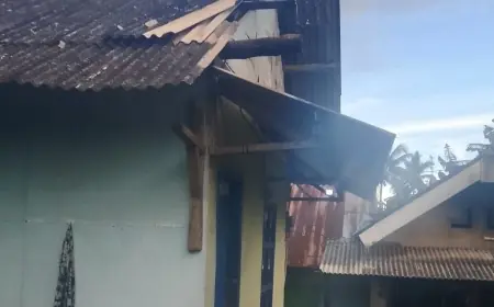 BPBD Catat Puluhan Rumah Rusak Imbas Angin Kencang di Kecamatan Dampit