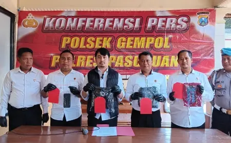Polisi di Pasuruan Ringkus Empat Komplotan Pelaku Curanmor, Penadah Diduga di Mojokerto