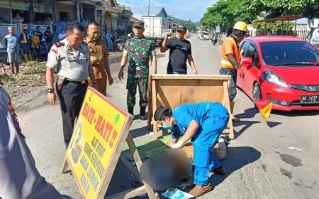 Tragedi Jalan Berlubang di Tulungagung, Pegawai Pasar Tewas dalam Kecelakaan Beruntun