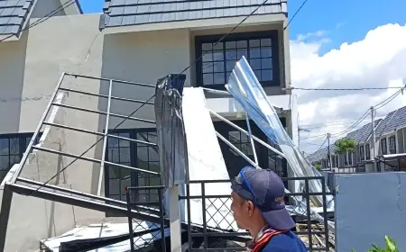 Angin Puting Beliung Terjang Driyorejo Gresik, 75 Rumah Rusak