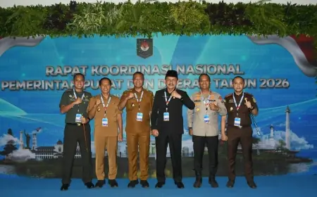 Bupati dan Wakil Bupati Tulungagung Ikuti Rakornas Pusat dan Daerah 2026 di Sentul