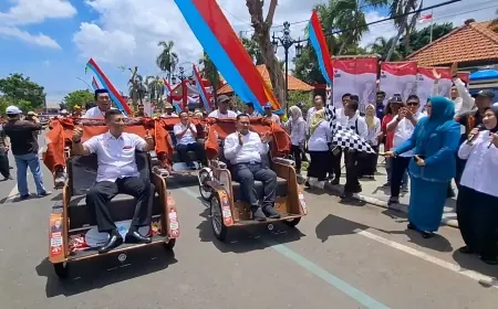 Dukung Sektor Wisata, Becak Listrik Prabowo Mudahkan Kerja Penarik Becak Sepuh di Gresik