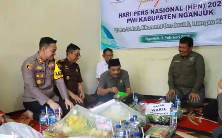 Puncak Peringatan HPN 2026 di Sekretariat PWI Nganjuk Gandeng Forkopimda, Perkuat Sinergi Insan Pers