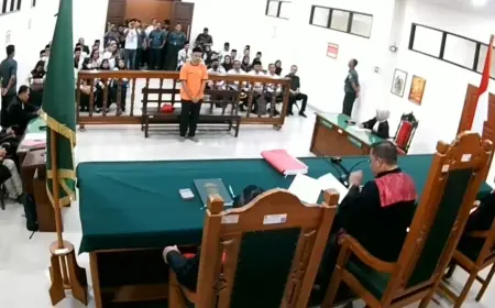 Aniaya Guru SMP, Warga Trenggalek Divonis 6 Bulan Penjara