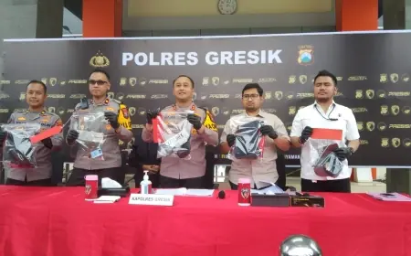 Sindikat Pencuri Dump Truk di Gresik Ditangkap, 3 Pelaku Diamankan