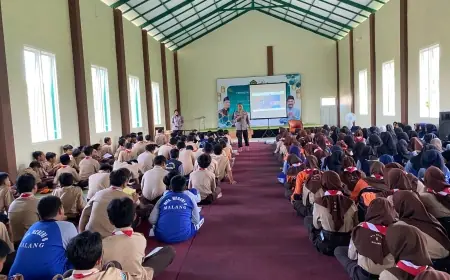 Tanamkan Tertib Lalin, Satlantas Polres Malang Masuk Sekolah