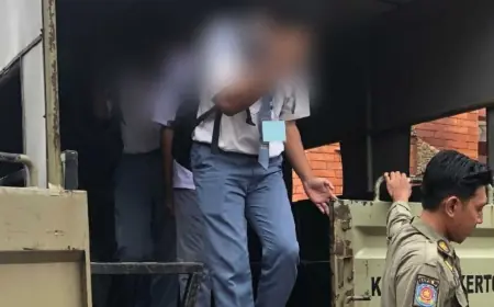 Gaya Elit Nyali Sulit, Belasan Pelajar di Mojokerto Tak Berkutik Saat Terjaring Razia