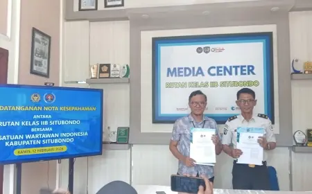 Momentum HPN 2026, Rutan Situbondo dan PWI Teken MoU Perkuat Keterbukaan Informasi