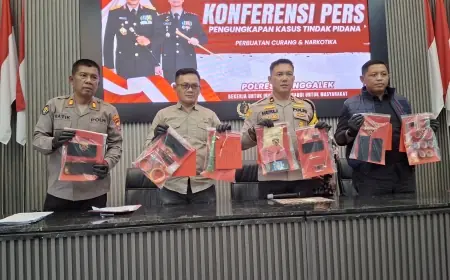 Polres Trenggalek Amankan 14 Tersangka Narkoba