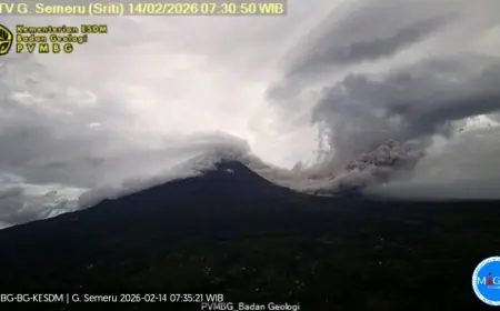 Gunung Semeru Erupsi, Luncurkan Awan Panas Sejauh 4,5 Kilometer