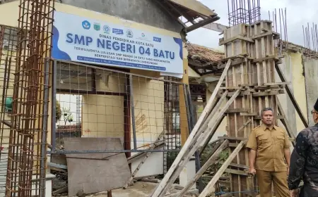 Mangkraknya Proyek APBD Disorot, Fasilitas SMPN 4 Batu Jadi Korban Tata Kelola
