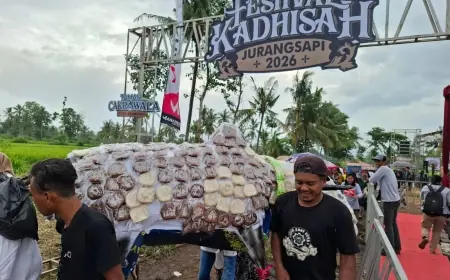 Ribuan Kue Kucur Alirkan Doa: Kadhisah Jurang Sapi Bondowoso Jaga Persaudaraan Jelang Ramadan