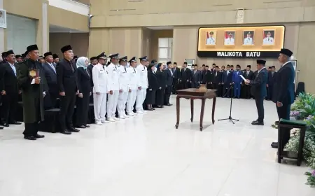 Perkuat Layanan Publik, Pelantikan 137 Pejabat Pemkot Batu Berbasis Kompetensi