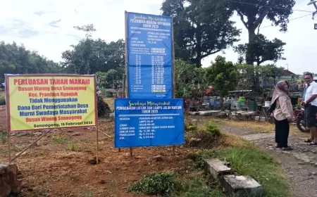 Demi Lahan Pemakaman,  Warga Sonoageng Nganjuk Patungan: Terkumpul Dana Rp428 Juta