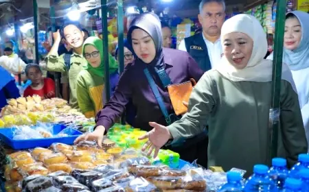 Gubernur Khofifah Gelar Tradisi Megengan di Pasar Tambahrejo Surabaya