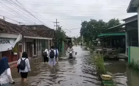 Banjir Akibat Luapan Sungai Wrati Rendam Sejumlah Wilayah di Pasuruan