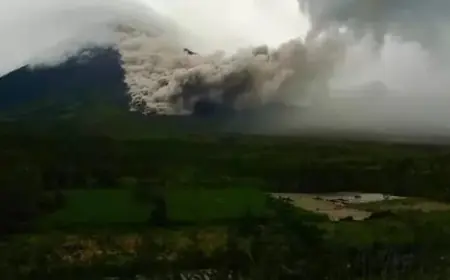 Gunung Semeru Erupsi, Tinggi Kolom Abu Capai 800 Meter