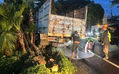 Polisi Tetapkan Kronologi Tabrakan Beruntun di Jalan Pattimura Batu