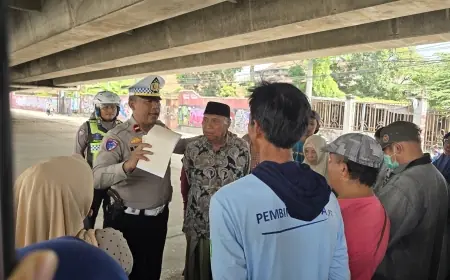 Aksi Unik Satlantas Jombang, 25 Pelanggar Lawan Arus Disanksi Doa Bersama