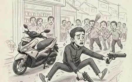 Nyidam iPhone, Pemuda Asal Nganjuk Rampok Toko HP di Mojokerto Pakai Pistol Mainan