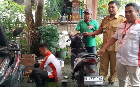 Pemdes Randupitu Manjakan Warganya Dengan Adakan Servise Motor Gratis