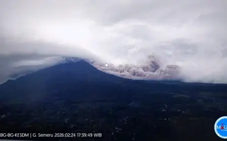 Erupsi Gunung Semeru, Kolom Abu Capai 3.000 Meter, Warga Diminta Waspada