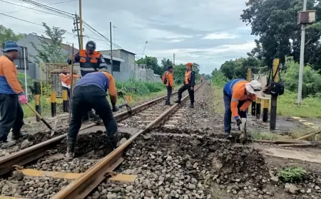Tekan Risiko Kecelakaan, KAI Daop 7 Madiun Tutup Perlintasan Sanankulon
