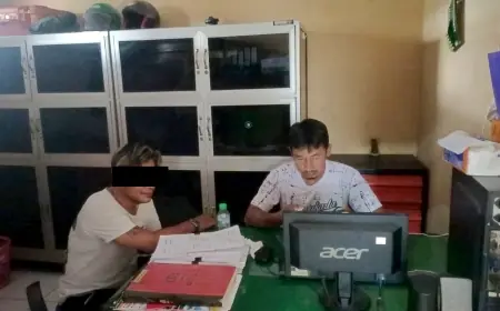 Bandar Judi Online Kertosono Nganjuk Diringkus Polisi saat Rekap Nomor Tombokan