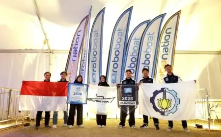 Membanggakan! Kapal Tanpa Awak Kreasi Mahasiswa  ITS Raih Gelar Kompetisi Robotik di AS 2026