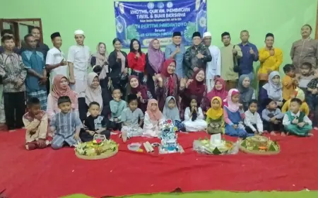 Semarak HUT ke-50 TK Pertiwi Pandantoyo, Forpincam Kertosono Hadiri Khotmil Qur’an dan Buka Bersama