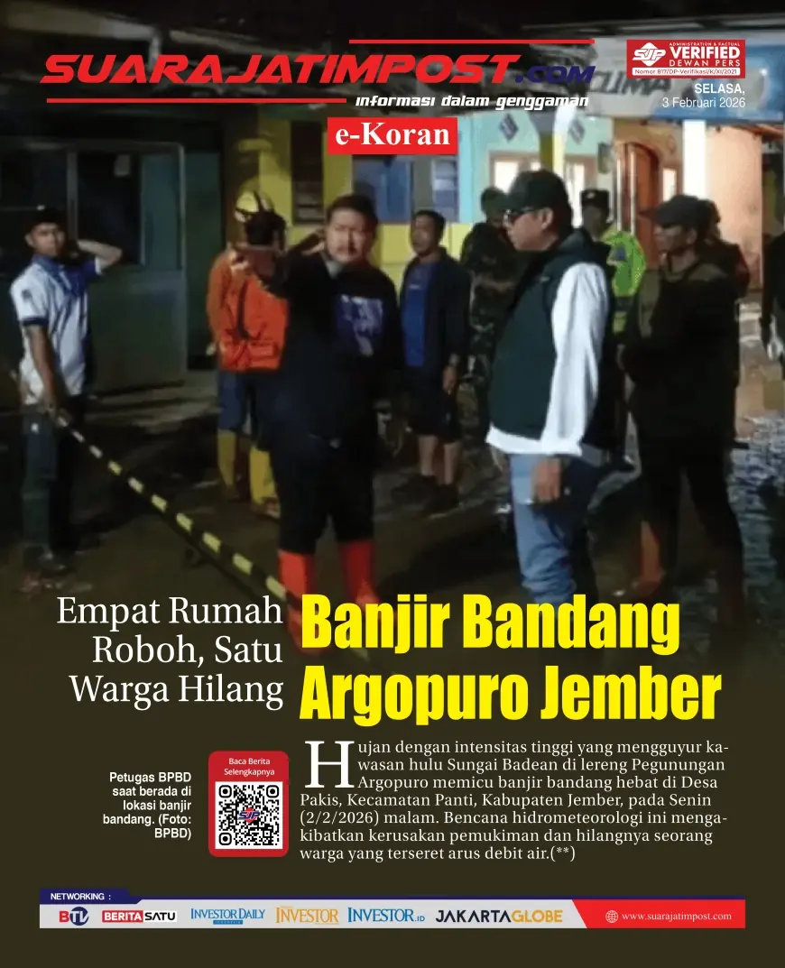 e-Koran, Edisi Selasa, 3 Februari 2026