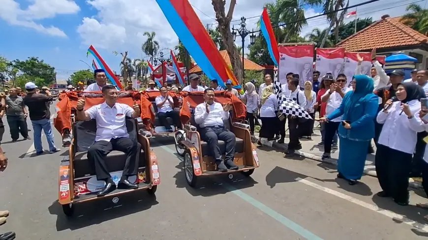 Dukung Sektor Wisata, Becak Listrik Prabowo Mudahkan Kerja Penarik Becak Sepuh di Gresik