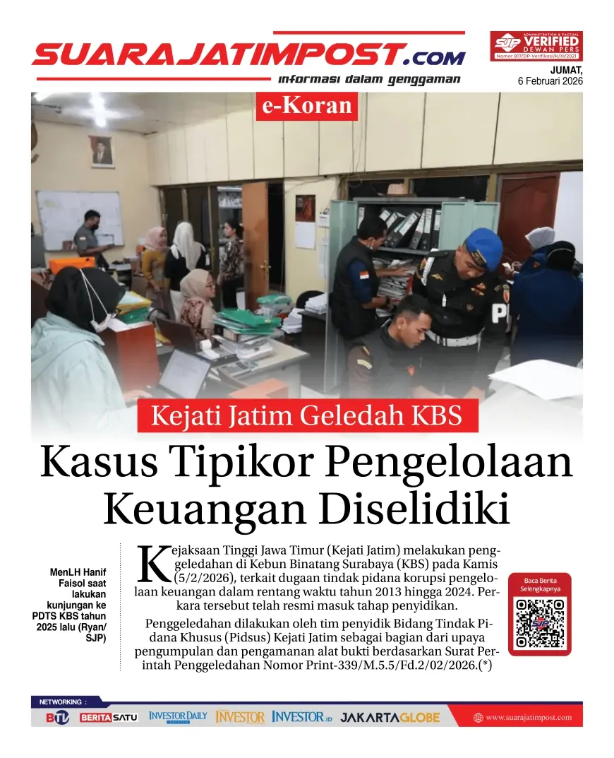 e-Koran, Edisi Jumat, 6 Februari 2026