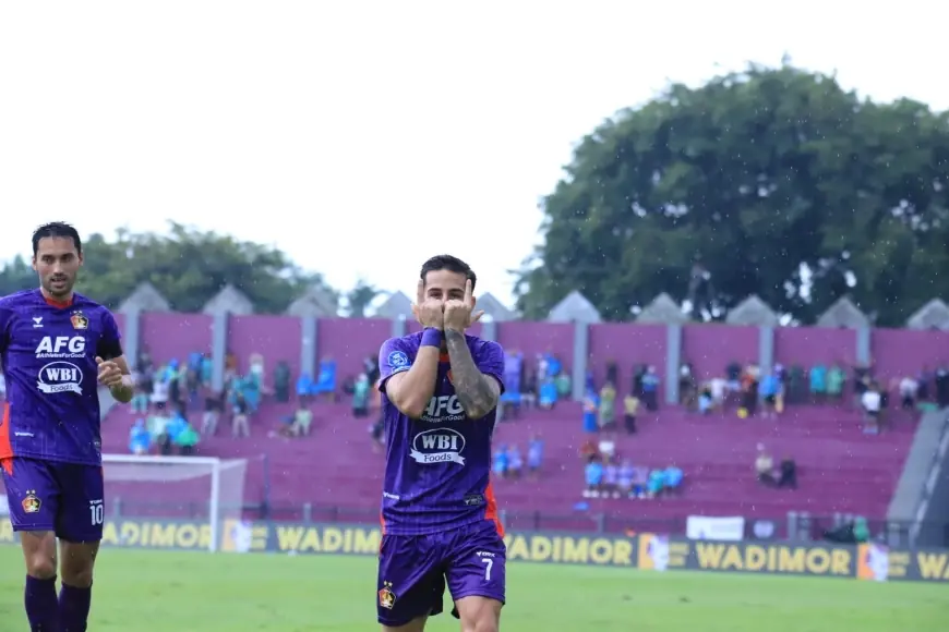 Cetak Gol di Laga Debut Bersama Persik Kediri, Ernesto Gomez  Diganjar Player of The Match