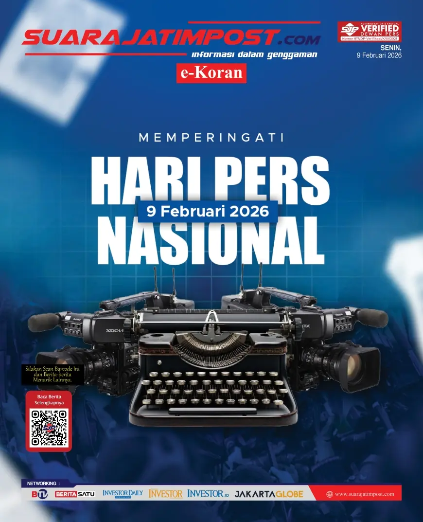 e-Koran, Edisi Senin, 9 Februari 2026