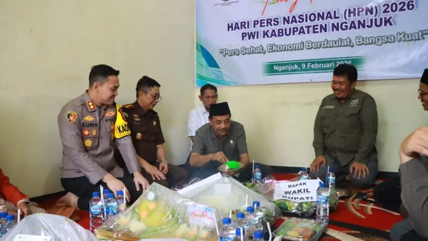 Puncak Peringatan HPN 2026 di Sekretariat PWI Nganjuk Gandeng Forkopimda, Perkuat Sinergi Insan Pers