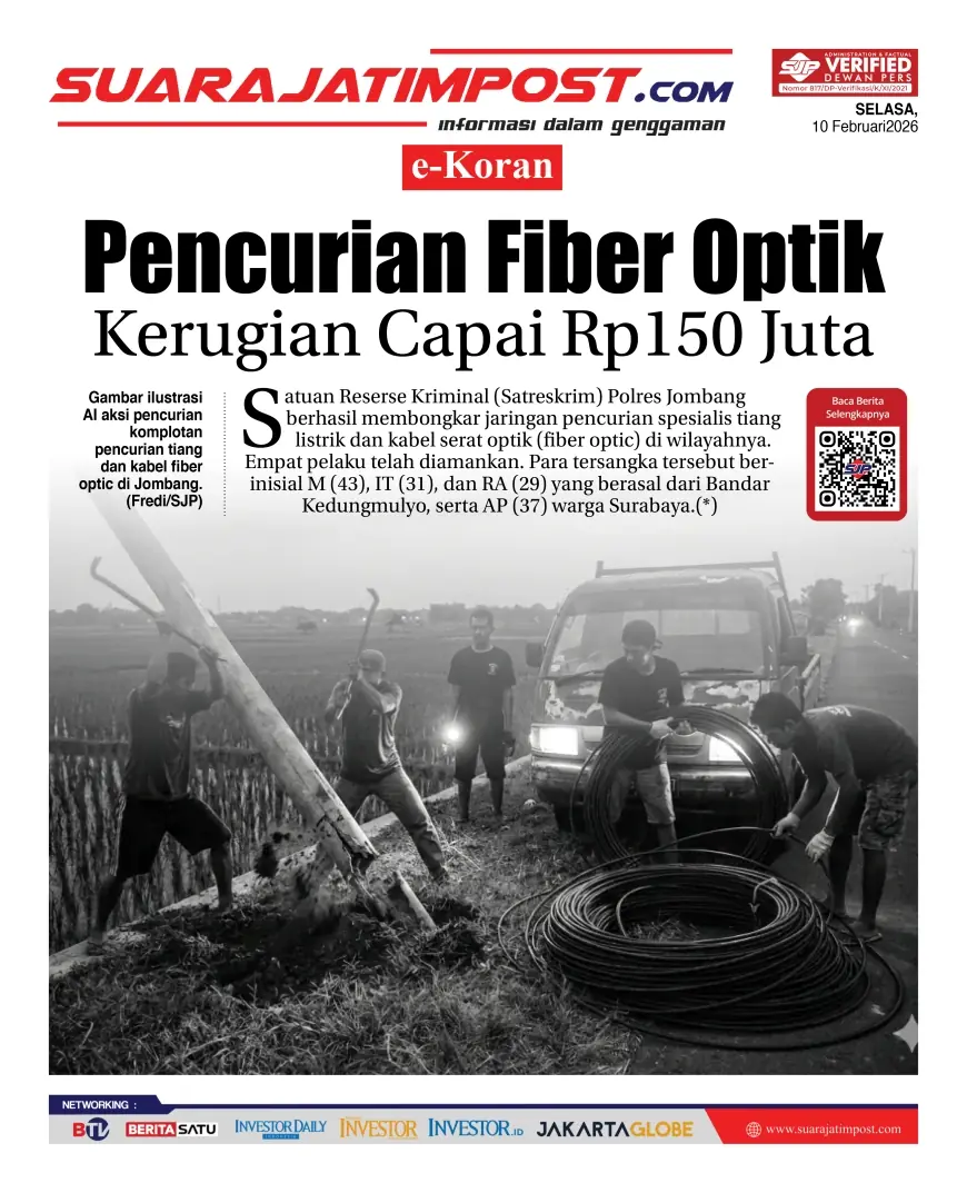 e-Koran, Edisi Selasa, 10 Februari 2026