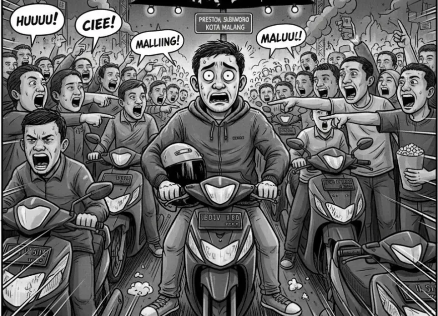 Gagal Sat-Set Gara-gara Macet: Maling Helm di Malang Malah Jadi ‘Bintang Tamu’ Dadakan Konser NDX