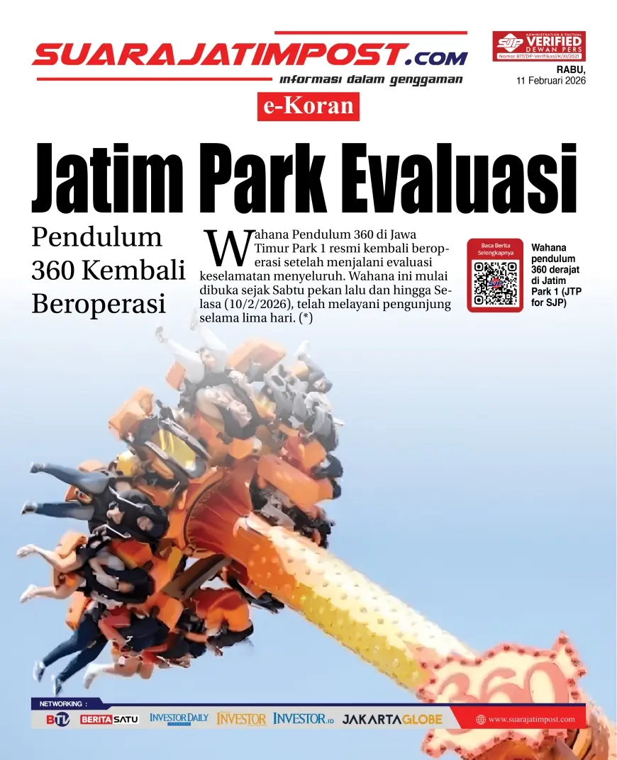 e-Koran, Edisi Rabu, 11 Februari 2026