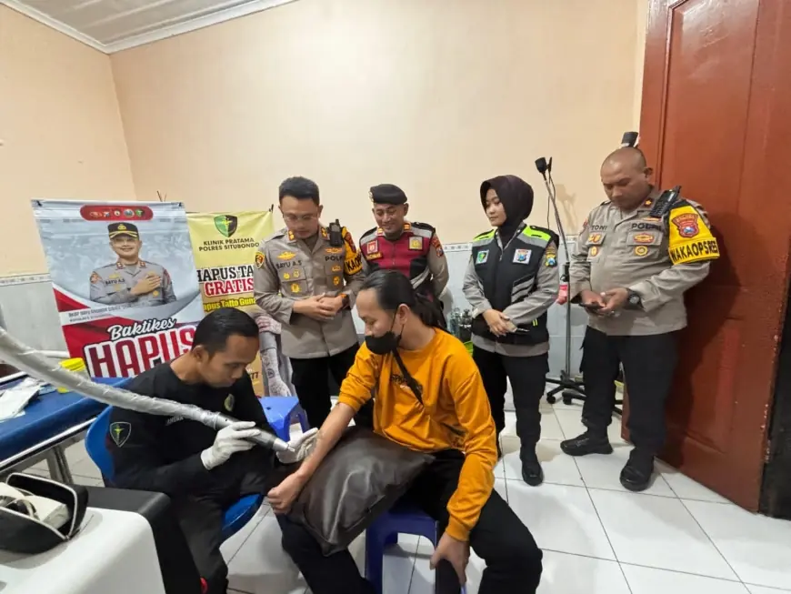 Hapus Tato Gratis dan Donor Darah Banyak Diminati Masyarakat Situbondo