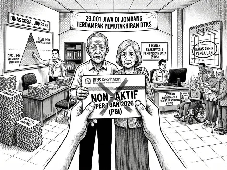 Warga Miskin Sementara Dilarang Sakit, 29 Ribu Peserta BPJS PBI di Jombang Dinonaktifkan