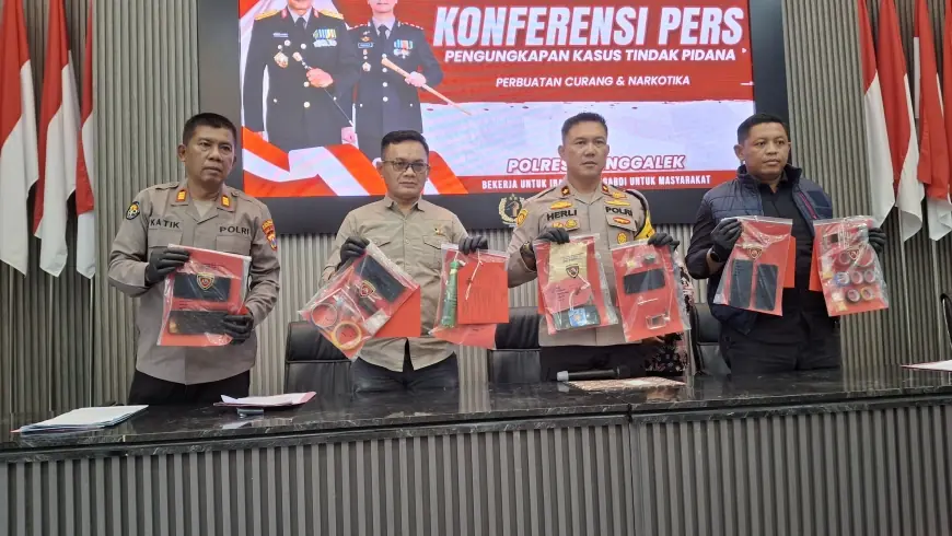 Polres Trenggalek Amankan 14 Tersangka Narkoba