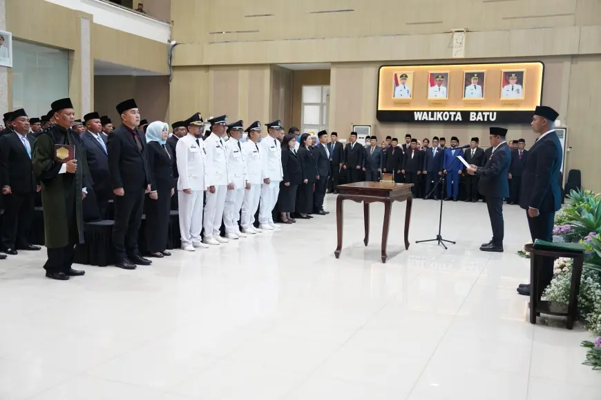 Perkuat Layanan Publik, Pelantikan 137 Pejabat Pemkot Batu Berbasis Kompetensi